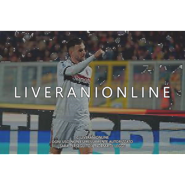 TVEM February 09, 2025 Lecce, Italy - US Lecce vs Bologna FC - Italian soccer serie A 2024/25 - Via Del Mare Stadium. In the pic: Charalampos Lykogiannis of Bologna FC foto emmanuele mastrodonato-ag aldo liveraani sas