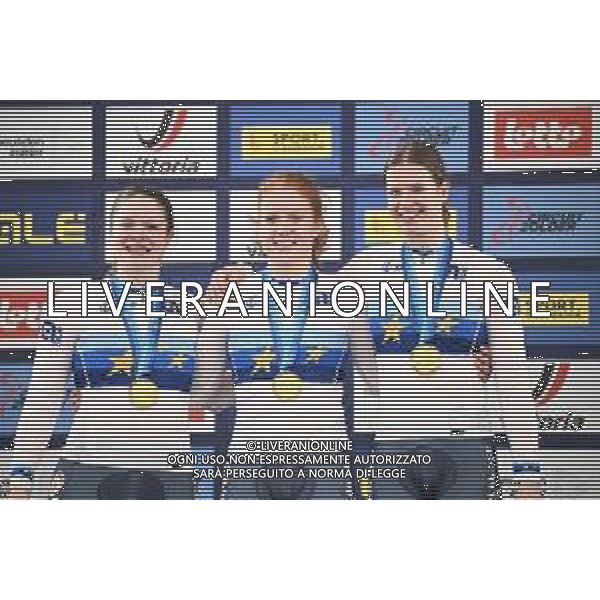 12-02-2025 European Championships Elite Women Track; Giornata 01; 2025, Olanda; Kalee, Kimberly; Van De Wouw, Hetty; Van Der Peet, Steffie; Zolder, Velodromo;