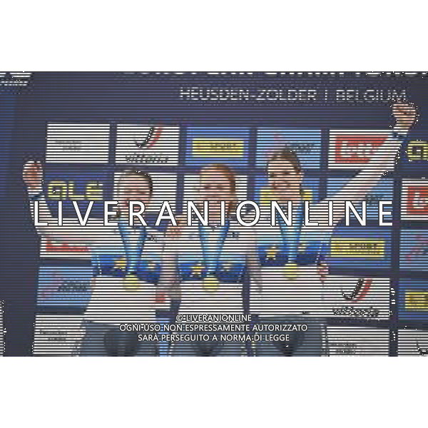 12-02-2025 European Championships Elite Women Track; Giornata 01; 2025, Olanda; Kalee, Kimberly; Van De Wouw, Hetty; Van Der Peet, Steffie; Zolder, Velodromo;