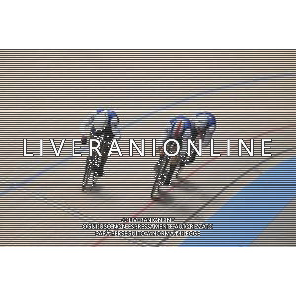 12-02-2025 European Championships Elite Track; Giornata 01; 2025, France; Vigier, Sebastien; Gillion, Timmy; Helal, Rayan; Zolder Velodromo;
