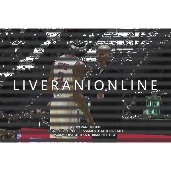 Torino 13.02.2025 Inalpi Arena ©Manuela Viganti/Agenzia Aldo Liverani Final Eight Coppa Italia Basket 2025 Quarti di Finale Trapani Shark vs Pallacanestro Trieste Nella foto: jasmin repesa allenatore trapani shark e chris horton