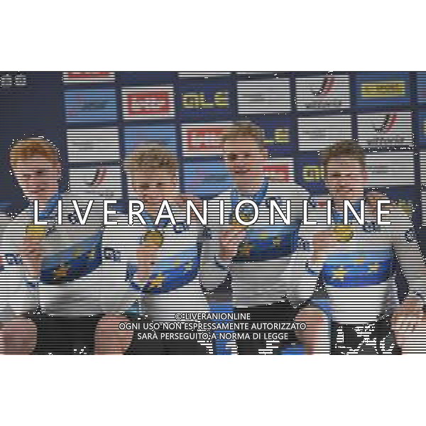 13-02-2025 European Championships Elite Track; Giornata 02; 2025, Danimarca; Hansen, Aagaard Tobias; Larsen, Niklas; Leth Norman Lasse; Skivild, Juel Robin; Zolder Velodromo; ©SIROTTI - AGENZIA ALDO LIVERANI SAS