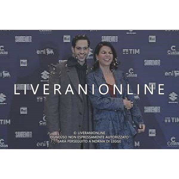 Festival Sanremo 2025 nella foto Mahmood e Geppi Cucciari 75mo Festival della Canzone Italiana photocall del 14 febbraio Teatro Ariston - Sanremo (IM) 14-02-2025 foto Roberto Garavaglia/agenzia Aldo Liverani sas