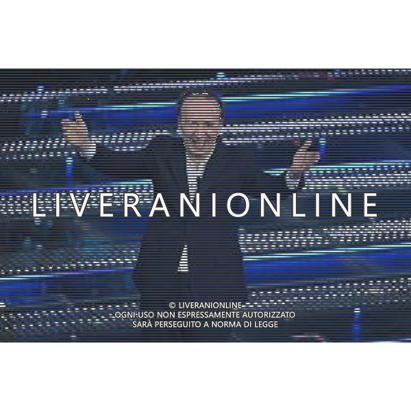 Festival Sanremo 2025 nella foto Roberto Benigni 75mo Festival della Canzone Italiana - Quarta Serata Teatro Ariston - Sanremo (IM) 14-02-2025 foto Roberto Garavaglia/agenzia Aldo Liverani sas