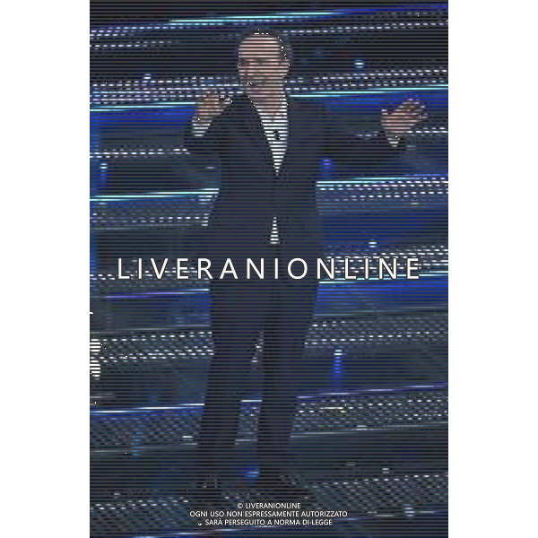 Festival Sanremo 2025 nella foto Roberto Benigni 75mo Festival della Canzone Italiana - Quarta Serata Teatro Ariston - Sanremo (IM) 14-02-2025 foto Roberto Garavaglia/agenzia Aldo Liverani sas