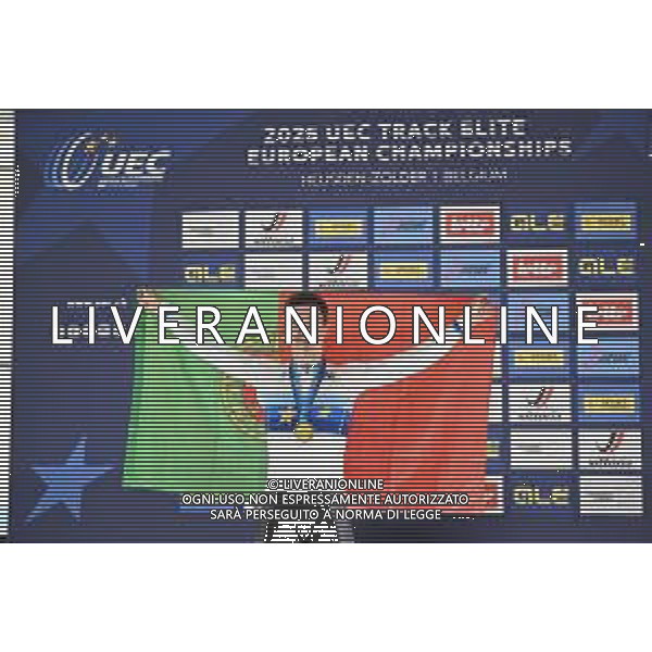 14-02-2025 European Championships Elite Track; Giornata 03; 2024, Portogallo; Leitao, Iuri; Zolder Velodromo; ©SIROTTI - AGENZIA ALDO LIVERANI SAS