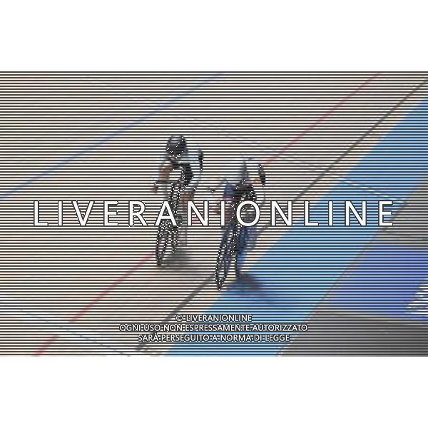 14-02-2025 European Championships Elite Women Track; Giornata 03; 2025, Ain; 2025, Great Britan; Burlakova, Yana; Edmunds, Rhian; Zolder Velodromo; ©SIROTTI - AGENZIA ALDO LIVERANI SAS