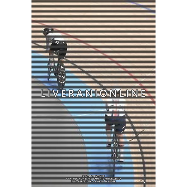 14-02-2025 European Championships Elite Women Track; Giornata 03; 2025, Ain; 2025, Great Britan; Burlakova, Yana; Edmunds, Rhian; Zolder Velodromo; ©SIROTTI - AGENZIA ALDO LIVERANI SAS