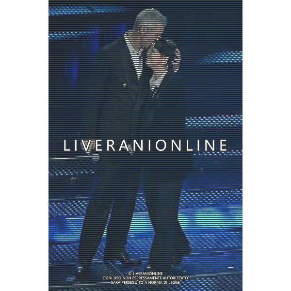 Festival Sanremo 2025 nella foto Paolo Kessisoglu con la figlia Lunita 75mo Festival della Canzone Italiana - Quarta Serata Teatro Ariston - Sanremo (IM) 14-02-2025 foto Roberto Garavaglia/agenzia Aldo Liverani sas