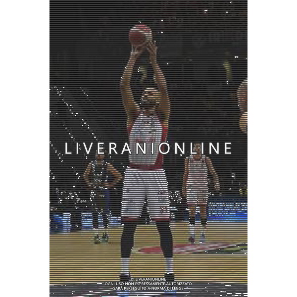 Torino 15.02.2025 Inalpi Arena ©Manuela Viganti/Agenzia Aldo Liverani Final Eight Coppa Italia Basket 2025 Semifinale Germani Brescia vs EA7 Emporio Armani Milano Nella foto: shavon shields