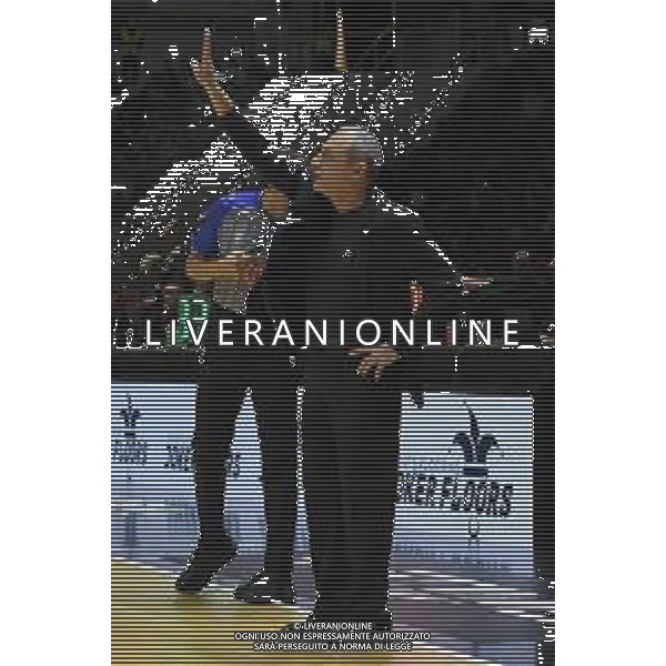 Torino 15.02.2025 Inalpi Arena ©Manuela Viganti/Agenzia Aldo Liverani Final Eight Coppa Italia Basket 2025 Semifinale Germani Brescia vs EA7 Emporio Armani Milano Nella foto: ettore messina allenatore EA7 emporio armani milano
