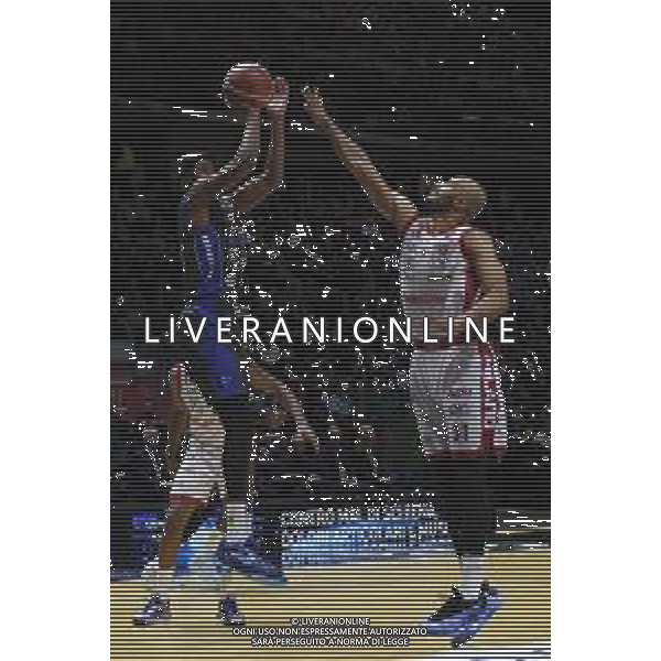Torino 15.02.2025 Inalpi Arena ©Manuela Viganti/Agenzia Aldo Liverani Final Eight Coppa Italia Basket 2025 Semifinale Germani Brescia vs EA7 Emporio Armani Milano Nella foto: davis reginald coumooh e shavon shields