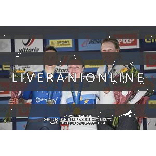 15-02-2025 European Championships Elite Women Track; Giornata 04; 2025, Great Britain; 2025, Italia; 2025, Germany; Morris, Anna; Guazzini, Vittoria; Kroger, Mieke; Zolder Velodromo; ©SIROTTI - AGENZIA ALDO LIVERANI SAS