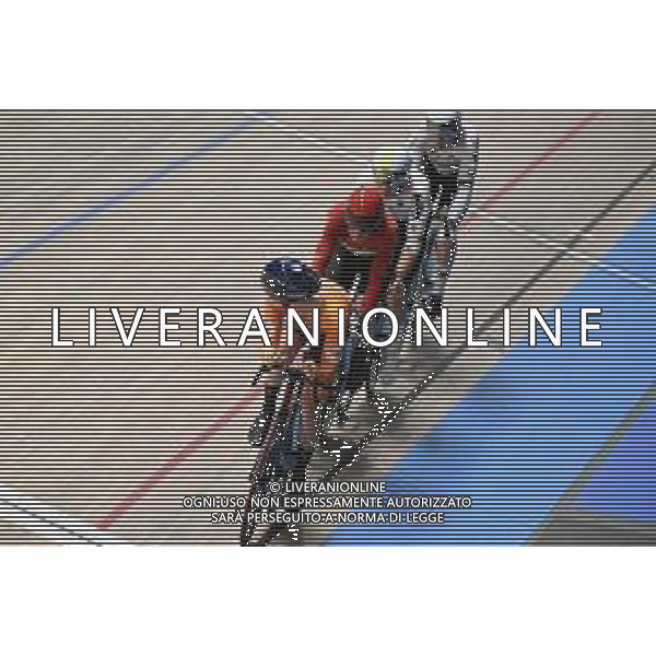 15-02-2025 European Championships Elite Track; Giornata 04; 2025, Germany; 2025, Danimarca; 2025, Olanda; Teutenberg, Tim Torn; Larsen, Niklas; Heijnen, Philip; Zolder Velodromo; ©SIROTTI - AGENZIA ALDO LIVERANI SAS