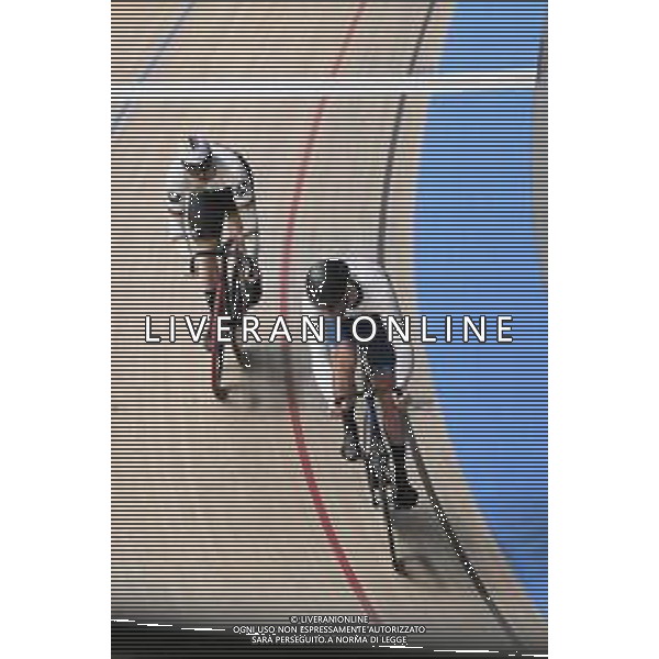 15-02-2025 European Championships Elite Track; Giornata 04; 2025, Olanda; 2025, Israele; Lavreysen, Harrie; Yakovlev, Mikhail; Zolder Velodromo; ©SIROTTI - AGENZIA ALDO LIVERANI SAS