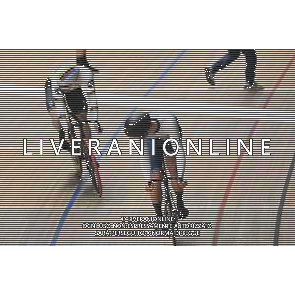 15-02-2025 European Championships Elite Track; Giornata 04; 2025, Olanda; 2025, Israele; Lavreysen, Harrie; Yakovlev, Mikhail; Zolder Velodromo; ©SIROTTI - AGENZIA ALDO LIVERANI SAS
