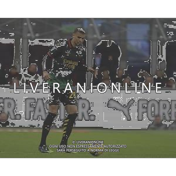 Malick Thiaw of AC Milan play the ball during Milan AC vs Hellas Verona FC, 25° Serie A Enilive 2024-25 game at G. Meazza - San Siro stadium in Milnao (MI), Italy, on February 15, 2025. (Photo by Davide Casentini) AG ALDO LIVERANI SAS