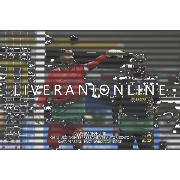 Mike Maignan of AC Milan gestures during Milan AC vs Hellas Verona FC, 25° Serie A Enilive 2024-25 game at G. Meazza - San Siro stadium in Milnao (MI), Italy, on February 15, 2025. (Photo by Davide Casentini) AG ALDO LIVERANI SAS