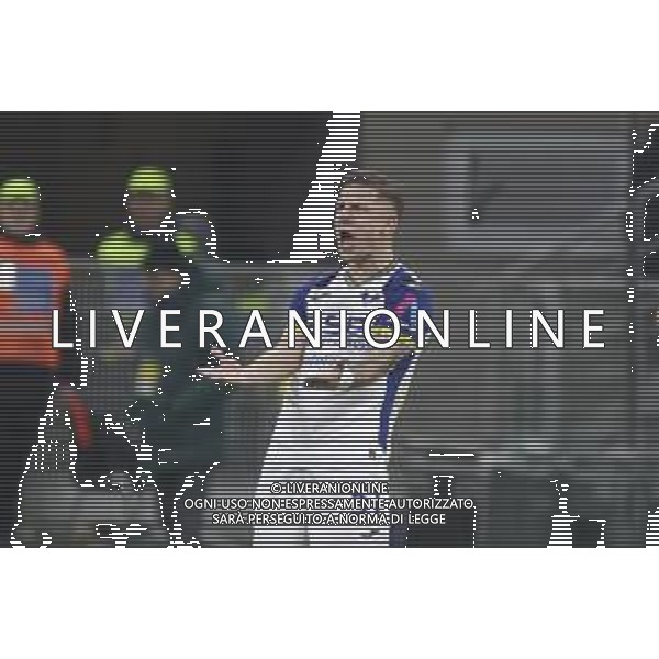 Tomas Suslov of Hellas Verona FC gestures during Milan AC vs Hellas Verona FC, 25° Serie A Enilive 2024-25 game at G. Meazza - San Siro stadium in Milnao (MI), Italy, on February 15, 2025. (Photo by Davide Casentini) AG ALDO LIVERANI SAS