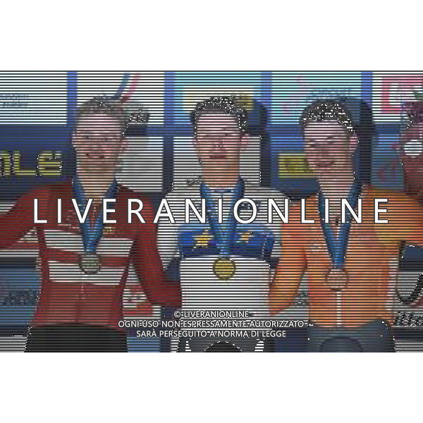 15-02-2025 European Championships Elite Track; Giornata 04; 2025, Germany; 2025, Danimarca; 2025, Olanda; Teutenberg, Tim Torn; Larsen, Niklas; Heijnen, Philip; Zolder Velodromo; ©SIROTTI - AGENZIA ALDO LIVERANI SAS
