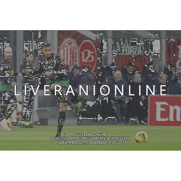 Malick Thiaw of AC Milan play the ball during Milan AC vs Hellas Verona FC, 25° Serie A Enilive 2024-25 game at G. Meazza - San Siro stadium in Milnao (MI), Italy, on February 15, 2025. (Photo by Davide Casentini) AG ALDO LIVERANI SAS