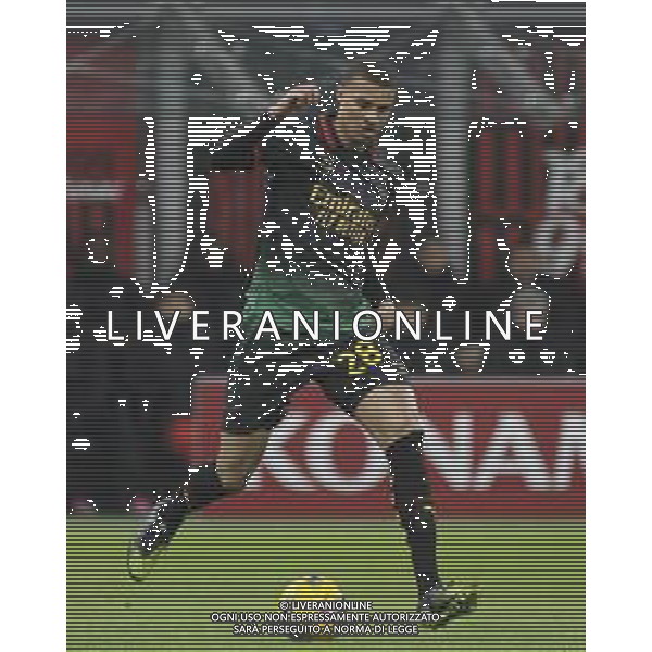Malick Thiaw of AC Milan play the ball during Milan AC vs Hellas Verona FC, 25° Serie A Enilive 2024-25 game at G. Meazza - San Siro stadium in Milnao (MI), Italy, on February 15, 2025. (Photo by Davide Casentini) AG ALDO LIVERANI SAS