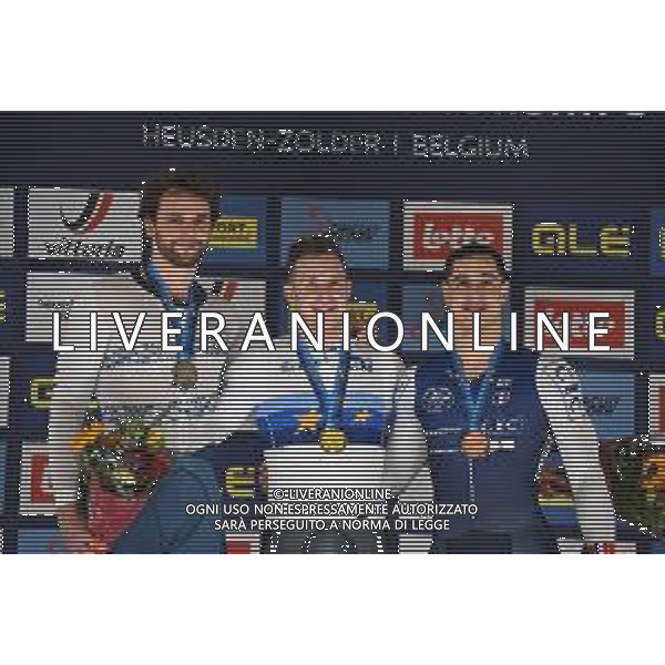 15-02-2025 European Championships Elite Track; Giornata 04; 2025, Olanda; 2025, Israele; 2025, France; Lavreysen, Harrie; Yakovlev, Mikhail; Helal, Rayan; Zolder Velodromo; ©SIROTTI - AGENZIA ALDO LIVERANI SAS
