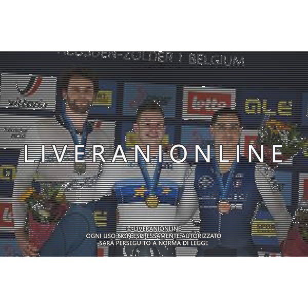 15-02-2025 European Championships Elite Track; Giornata 04; 2025, Olanda; 2025, Israele; 2025, France; Lavreysen, Harrie; Yakovlev, Mikhail; Helal, Rayan; Zolder Velodromo; ©SIROTTI - AGENZIA ALDO LIVERANI SAS