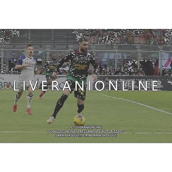 Kyle Walker of AC Milan play the ball during Milan AC vs Hellas Verona FC, 25° Serie A Enilive 2024-25 game at G. Meazza - San Siro stadium in Milnao (MI), Italy, on February 15, 2025. (Photo by Davide Casentini)- AGENZIA ALDO LIVERANI SAS