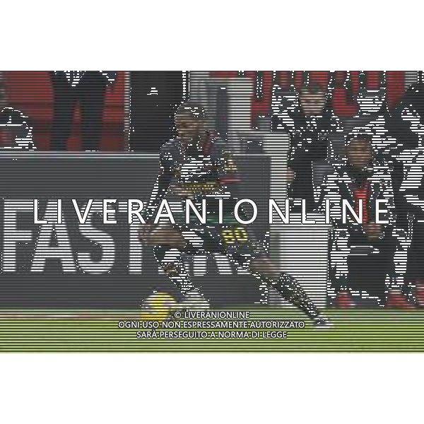 Yunus Musah of AC Milan play the ball during Milan AC vs Hellas Verona FC, 25° Serie A Enilive 2024-25 game at G. Meazza - San Siro stadium in Milnao (MI), Italy, on February 15, 2025. (Photo by Davide Casentini)- AGENZIA ALDO LIVERANI SAS