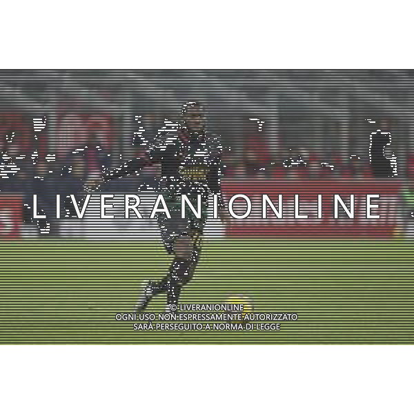 Yunus Musah of AC Milan play the ball during Milan AC vs Hellas Verona FC, 25° Serie A Enilive 2024-25 game at G. Meazza - San Siro stadium in Milnao (MI), Italy, on February 15, 2025. (Photo by Davide Casentini)- AGENZIA ALDO LIVERANI SAS