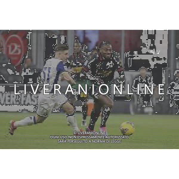Rafael Leao of AC Milan play the ball during Milan AC vs Hellas Verona FC, 25° Serie A Enilive 2024-25 game at G. Meazza - San Siro stadium in Milnao (MI), Italy, on February 15, 2025. (Photo by Davide Casentini)- AGENZIA ALDO LIVERANI SAS