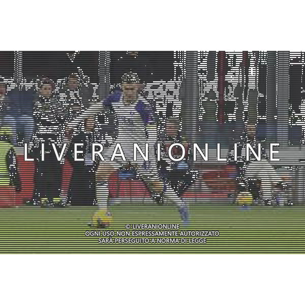Diego Coppola of Hellas Verona FC play the ball during Milan AC vs Hellas Verona FC, 25° Serie A Enilive 2024-25 game at G. Meazza - San Siro stadium in Milnao (MI), Italy, on February 15, 2025. (Photo by Davide Casentini)- AGENZIA ALDO LIVERANI SAS