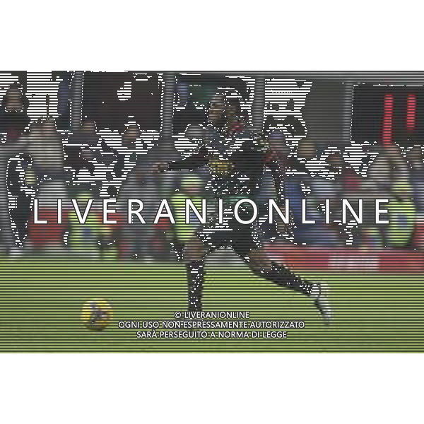 Yunus Musah of AC Milan play the ball during Milan AC vs Hellas Verona FC, 25° Serie A Enilive 2024-25 game at G. Meazza - San Siro stadium in Milnao (MI), Italy, on February 15, 2025. (Photo by Davide Casentini)- AGENZIA ALDO LIVERANI SAS