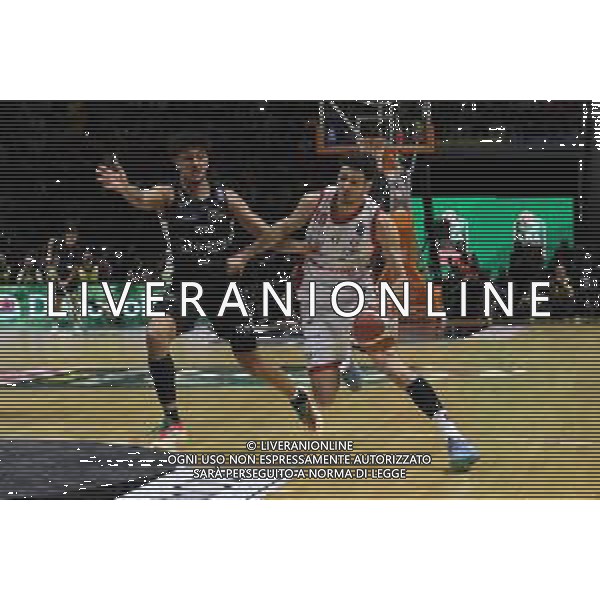 Torino 16.02.2025 Inalpi Arena ©Manuela Viganti/Agenzia Aldo Liverani Final Eight Coppa Italia Basket 2025 Finale EA7 Emporio Armani Milano vs Dolomiti Energia Trentino Nella foto: quinn ellis e leandro bolmaro