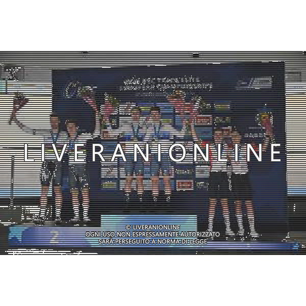 16-02-2025 European Championships Elite Track; Giornata 05; 2025, Olanda; 2025, Germany; 2025, Portogallo; Dorenbos, Yanne; Hoppezak, Vincent; Kluge, Roger; Teutenberg, Tim Torn; Oliveira Alves, Ivo Emanuel; Oliveira Alves, Rui Felipe; Zolder Velodromo; ©SIROTTI - AGENZIA ALDO LIVERANI SAS