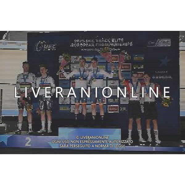 16-02-2025 European Championships Elite Track; Giornata 05; 2025, Olanda; 2025, Germany; 2025, Portogallo; Dorenbos, Yanne; Hoppezak, Vincent; Kluge, Roger; Teutenberg, Tim Torn; Oliveira Alves, Ivo Emanuel; Oliveira Alves, Rui Felipe; Zolder Velodromo; ©SIROTTI - AGENZIA ALDO LIVERANI SAS