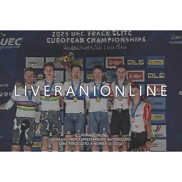 16-02-2025 European Championships Elite Track; Giornata 05; 2025, Olanda; 2025, Germany; 2025, Portogallo; Dorenbos, Yanne; Hoppezak, Vincent; Kluge, Roger; Teutenberg, Tim Torn; Oliveira Alves, Ivo Emanuel; Oliveira Alves, Rui Felipe; Zolder Velodromo; ©SIROTTI - AGENZIA ALDO LIVERANI SAS