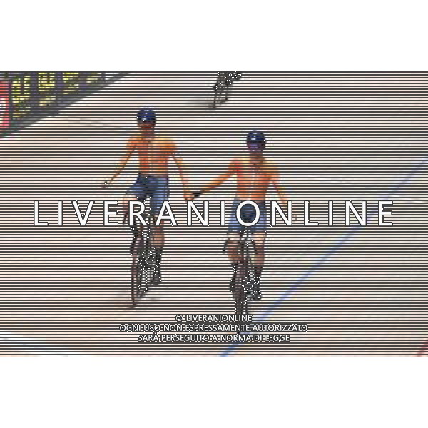 16-02-2025 European Championships Elite Track; Giornata 05; 2025, Olanda; Dorenbos, Yanne; Hoppezak, Vincent; Zolder Velodromo; ©SIROTTI - AGENZIA ALDO LIVERANI SAS
