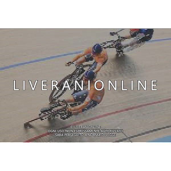16-02-2025 European Championships Elite Track; Giornata 05; 2025, Olanda; Dorenbos, Yanne; Hoppezak, Vincent; Zolder Velodromo; ©SIROTTI - AGENZIA ALDO LIVERANI SAS