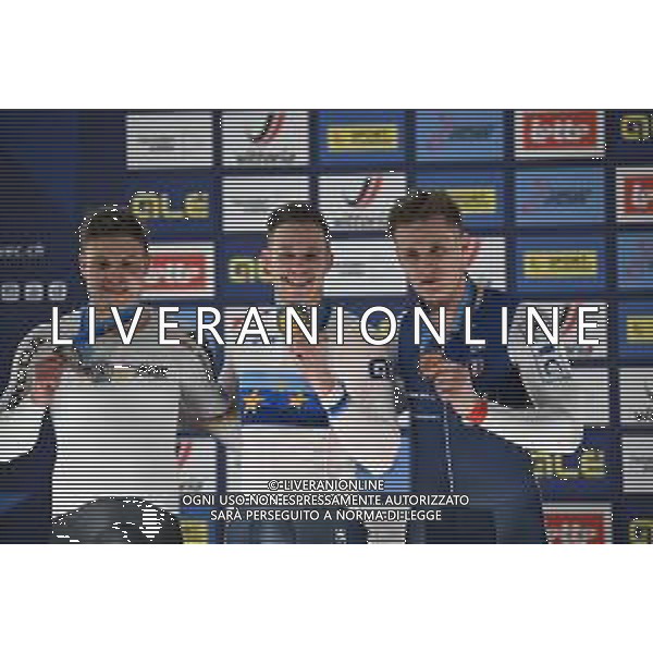 16-02-2025 European Championships Elite Track; Giornata 05; 2025, Olanda; 2025, Germany; 2025, France; Lavreysen, Harrie; Dornbach, Maximilian; Derache, Tom; Zolder Velodromo; ©SIROTTI - AGENZIA ALDO LIVERANI SAS