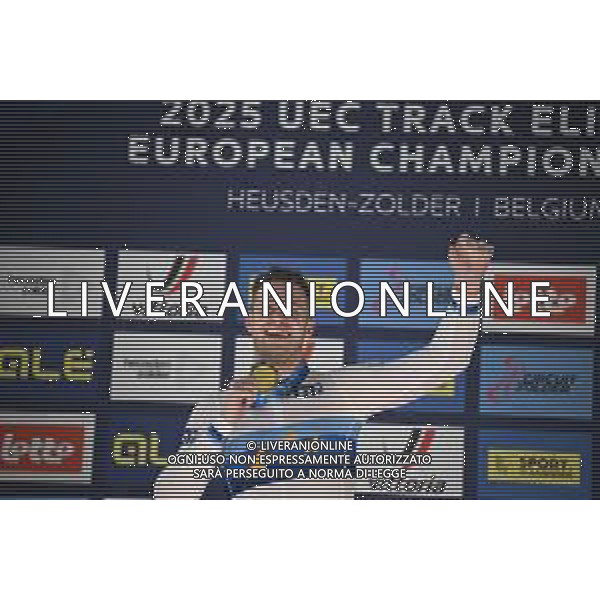 16-02-2025 European Championships Elite Track; Giornata 05; 2025, Olanda; Lavreysen, Harrie; Zolder Velodromo; ©SIROTTI - AGENZIA ALDO LIVERANI SAS
