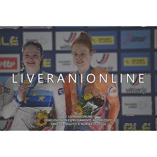 16-02-2025 European Championships Elite Women Track; Giornata 05; 2025, Olanda; Van Der Peet, Steffie; Van De Wouw, Hetty; Zolder Velodromo; ©SIROTTI - AGENZIA ALDO LIVERANI SAS