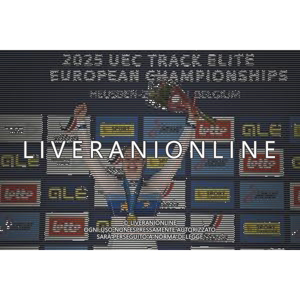 16-02-2025 European Championships Elite Women Track; Giornata 05; 2025, Olanda; Van Der Peet, Steffie; Zolder Velodromo; ©SIROTTI - AGENZIA ALDO LIVERANI SAS