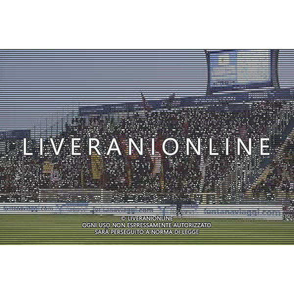 Roma fans show their support during Parma FC vs AS Roma, 25° Serie A Enilive 2024-25 game at Ennio Tardini stadium in Parma (PR), Italy, on February 16, 2025. (Photo by Davide Casentini) AG ALDO LIVERANI SAS