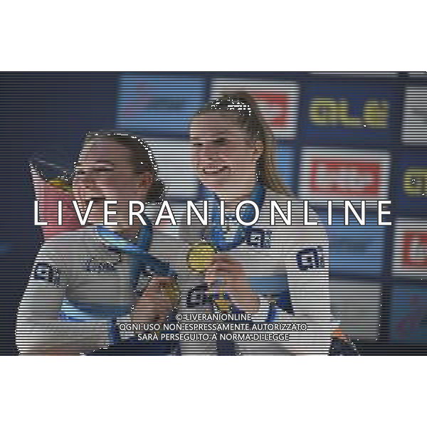 16-02-2025 European Championships Elite Women Track; Giornata 05; 2025, Olanda; Van Belle, Lisa; Van Der Duin, Maike; Zolder Velodromo; ©SIROTTI - AGENZIA ALDO LIVERANI SAS