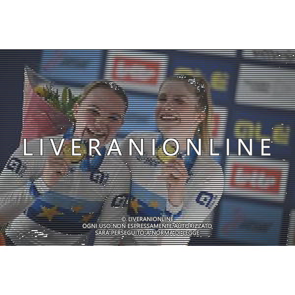 16-02-2025 European Championships Elite Women Track; Giornata 05; 2025, Olanda; Van Belle, Lisa; Van Der Duin, Maike; Zolder Velodromo; ©SIROTTI - AGENZIA ALDO LIVERANI SAS