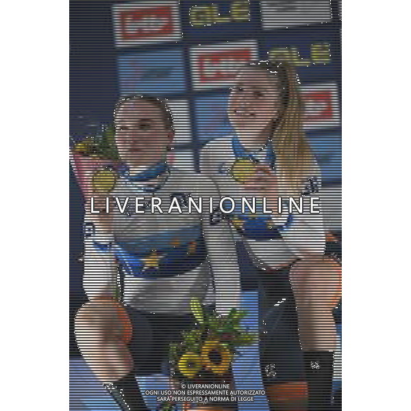 16-02-2025 European Championships Elite Women Track; Giornata 05; 2025, Olanda; Van Belle, Lisa; Van Der Duin, Maike; Zolder Velodromo; ©SIROTTI - AGENZIA ALDO LIVERANI SAS