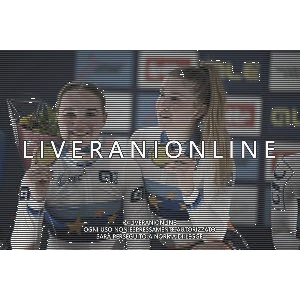 16-02-2025 European Championships Elite Women Track; Giornata 05; 2025, Olanda; Van Belle, Lisa; Van Der Duin, Maike; Zolder Velodromo; ©SIROTTI - AGENZIA ALDO LIVERANI SAS
