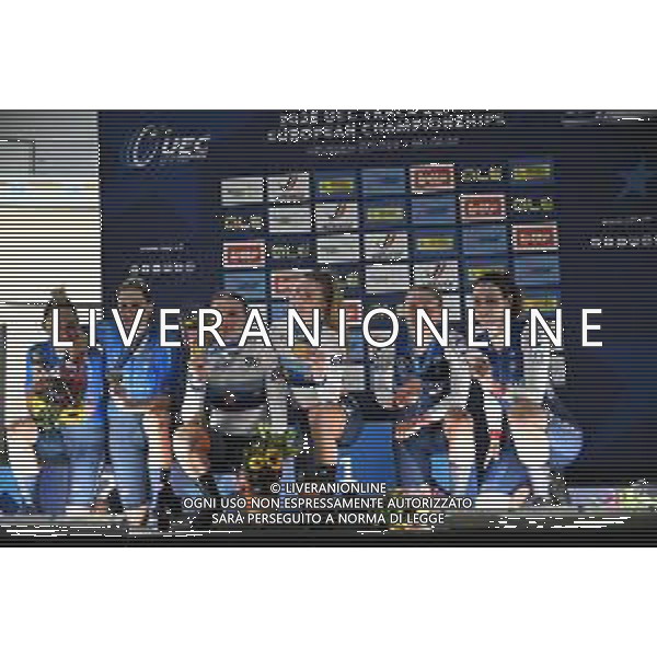 16-02-2025 European Championships Elite Women Track; Giornata 05; 2025, Olanda; 2025, Italia; 2025, France; Van Belle, Lisa; Van Der Duin, Maike; Guazzini, Vittoria; Consonni, Chiara; Berteau, Victoire; Borras, Marion; Zolder Velodromo; ©SIROTTI - AGENZIA ALDO LIVERANI SAS
